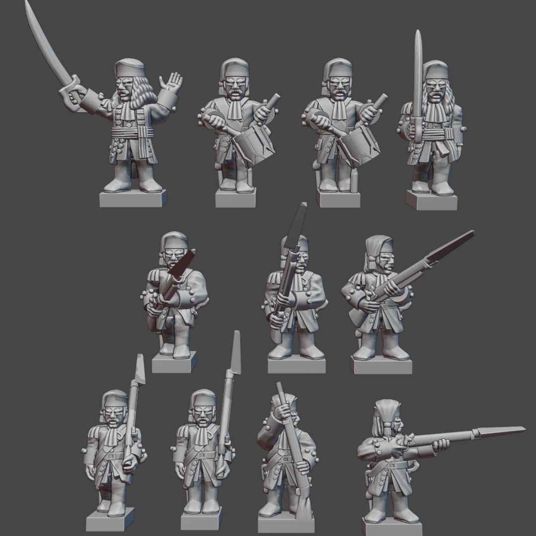 6-15mm French Dismounted Dragoons WSS-FR-2